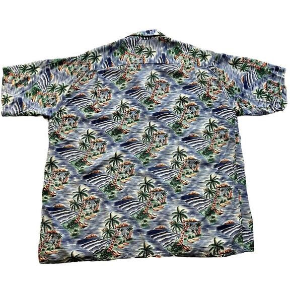 Vintage Pineapple Connection Shirt Men Medium Multi Palm Tree Collared Button-Up - Picture 10 of 10